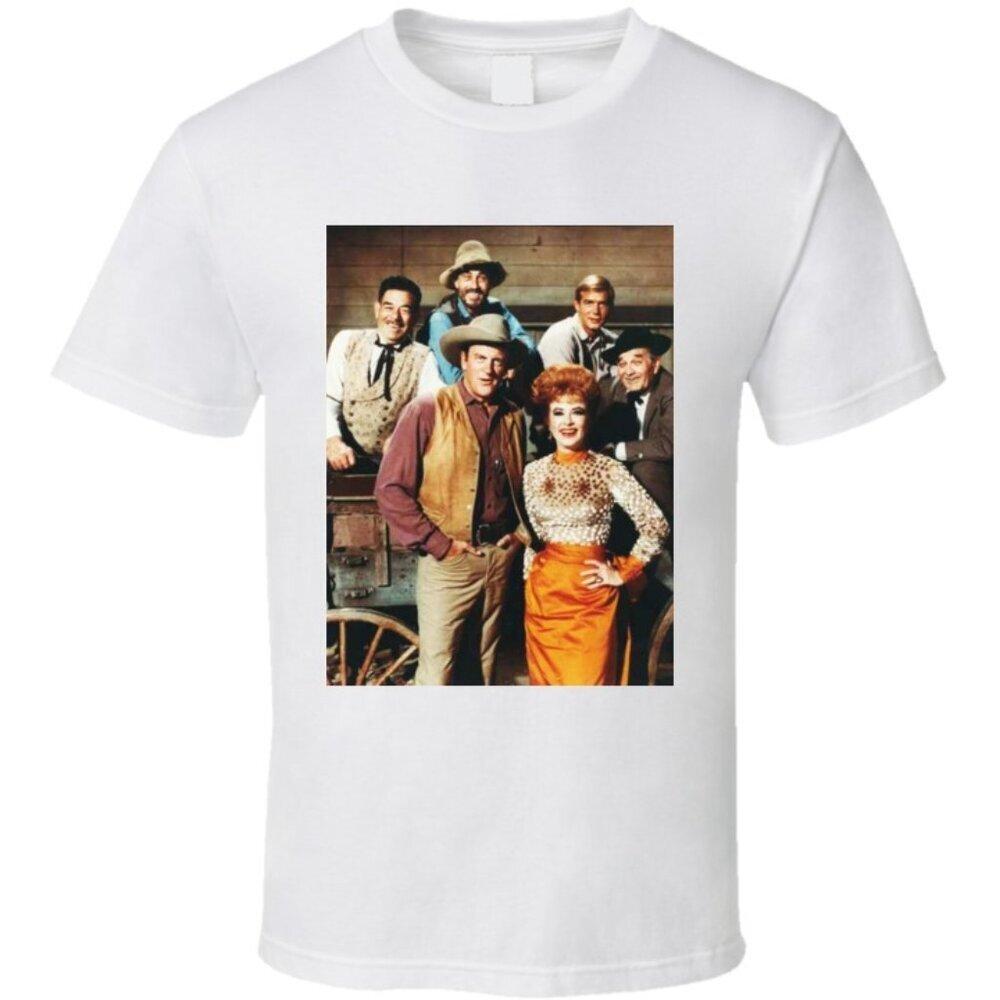 Gunsmoke Cast Retro Tv Show Western Classic Cowboy Graphic Fan Shirt